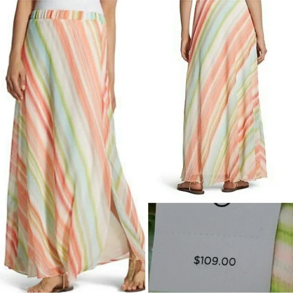 Chicos Brand Multicolor Maxi Skirt. - Picture 1 of 3